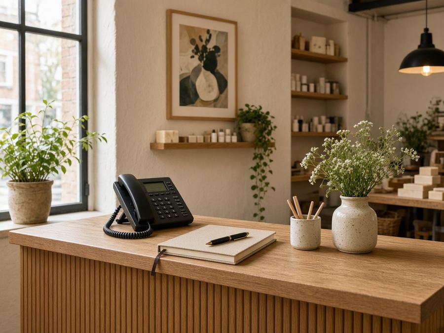 Contact desk at Grandmane House in Rotterdam